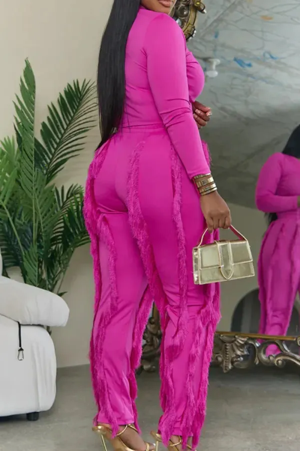2 Piece Pink tassel set