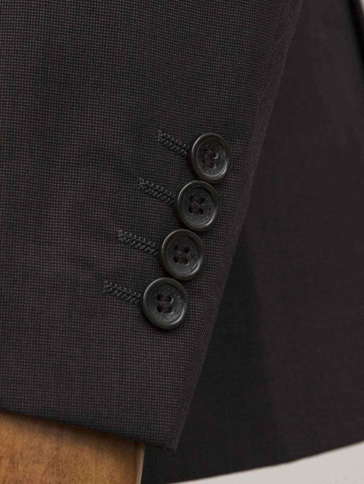 2 PIECE SUIT BLACK BROWN