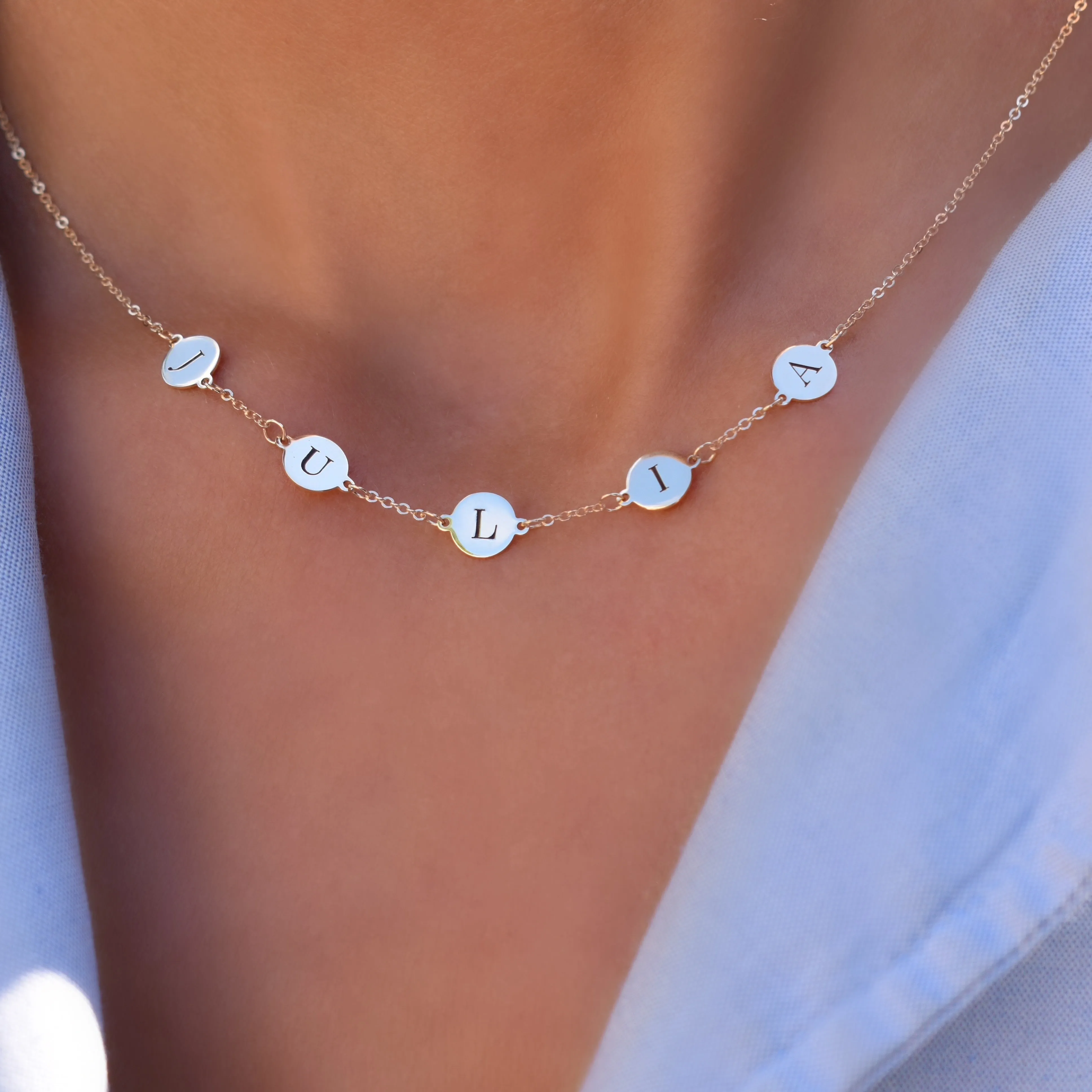 5 Letter Personalized Necklace
