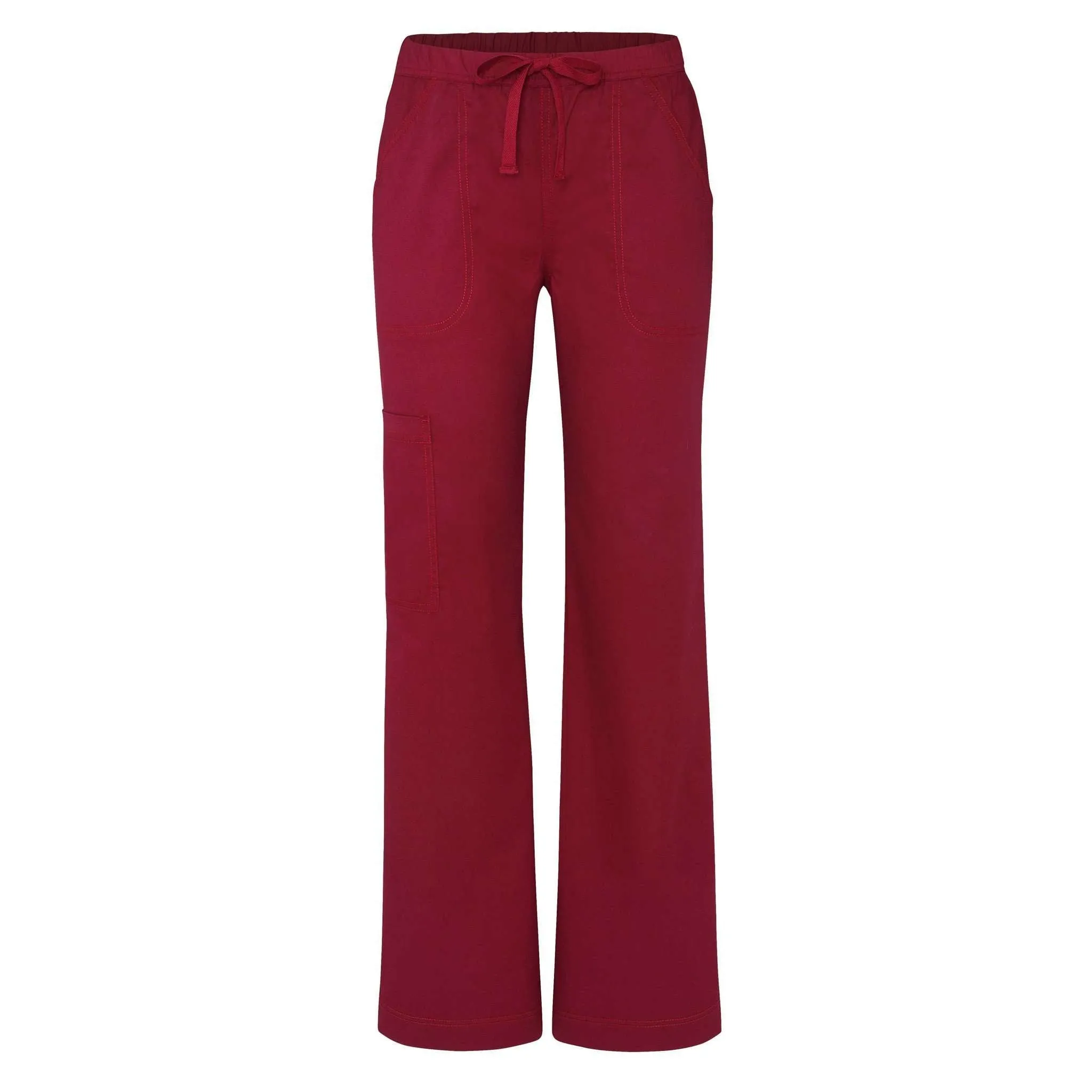 Adar Pop-Stretch Junior Fit Mid Rise Straight Leg Drawstring Cargo Pants