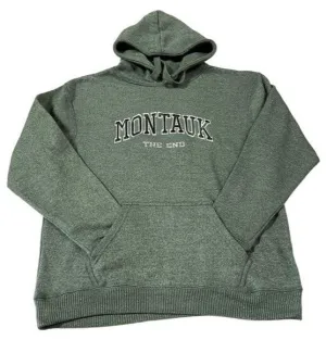 Adult Ragwear Montauk The End Embroidered Nantucket Pullover Hoodie in Hunter Green