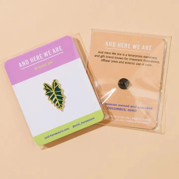 Alocasia Leaf Enamel Pin