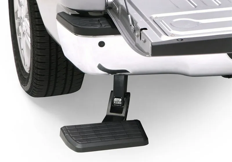 AMP Research BedStep Bumper Mount Step Board - Black - Toyota Fullsize Truck 2014-21