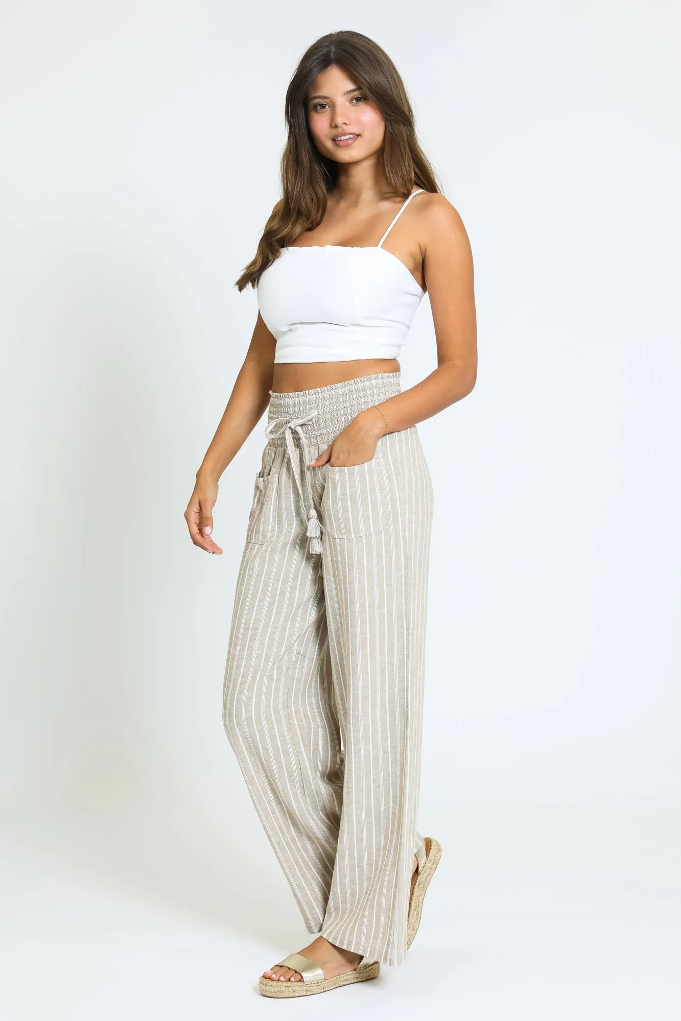 Ava Boardwalk Pant - Khaki