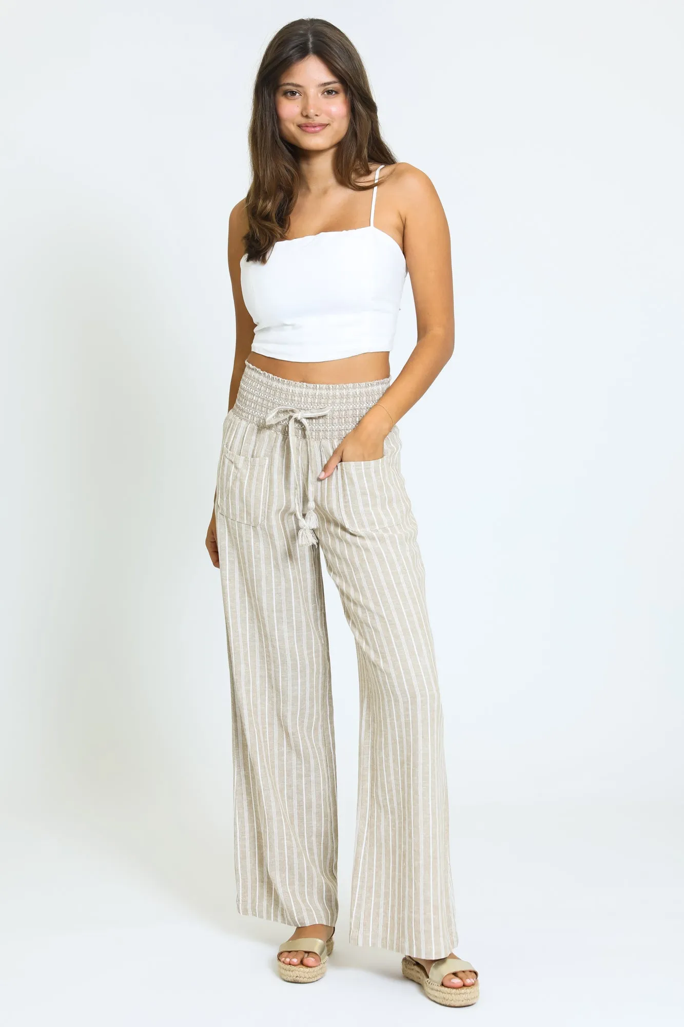 Ava Boardwalk Pant - Khaki