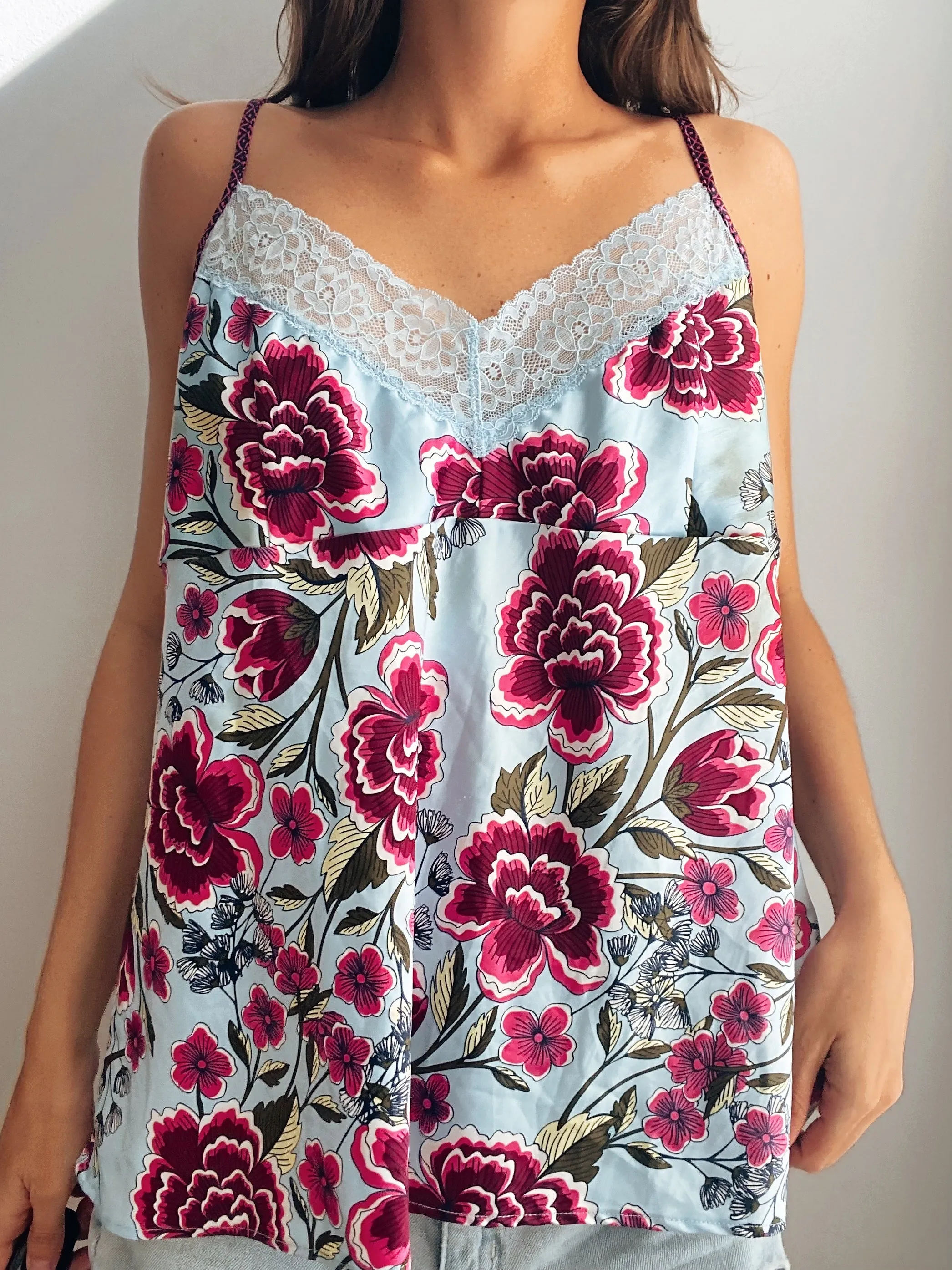 Baby Blue Lace Cami