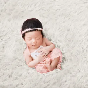 Babymoon Wool Fur Blanket Rugs Fur | 6*3 Feet | White