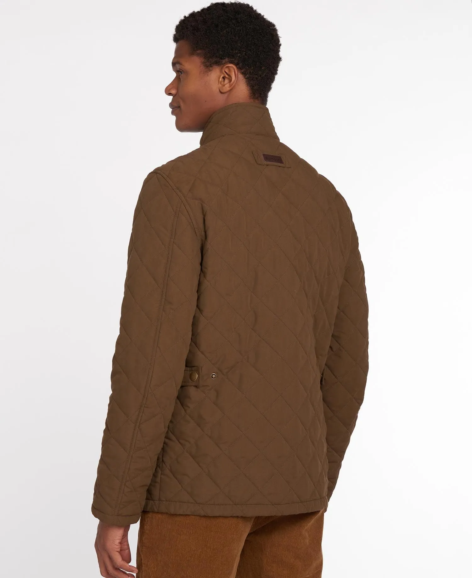 Barbour Shoveler Quilted Jacket In Dark Sand