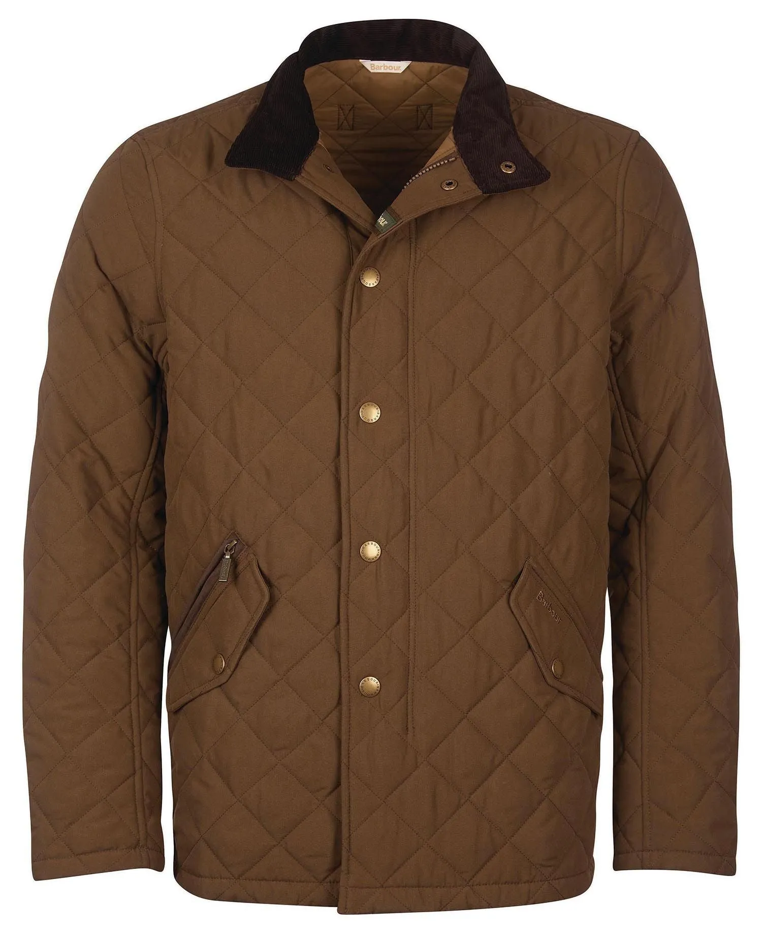 Barbour Shoveler Quilted Jacket In Dark Sand