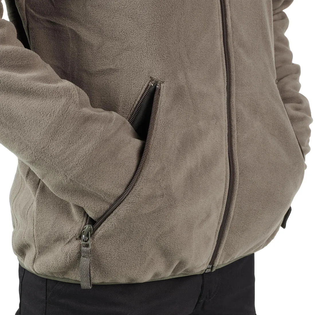 BASE LAYER FLEECE JACKET 100 - GREEN