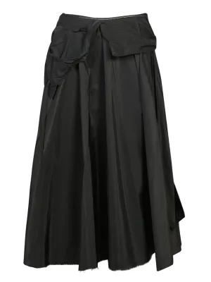 Black Top Midi Skirt