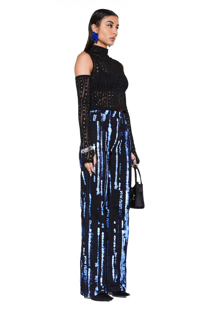 Blue Encryption Denim
