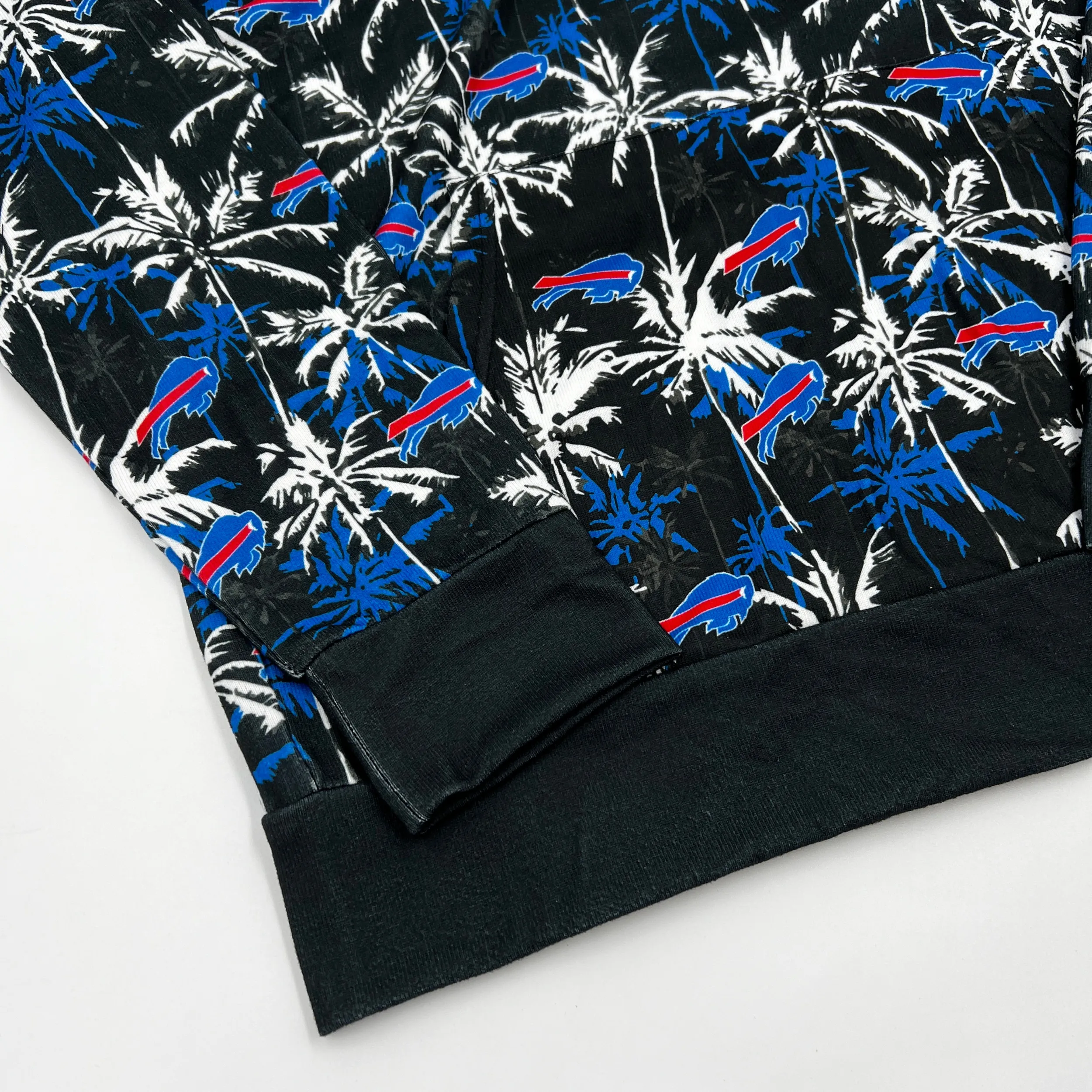 Buffalo Bills Midnight Palm Tree Lightweight Hoodie