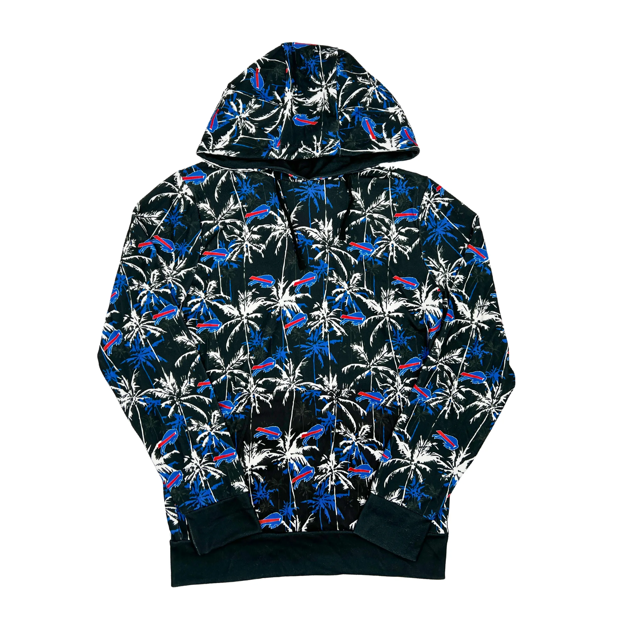 Buffalo Bills Midnight Palm Tree Lightweight Hoodie