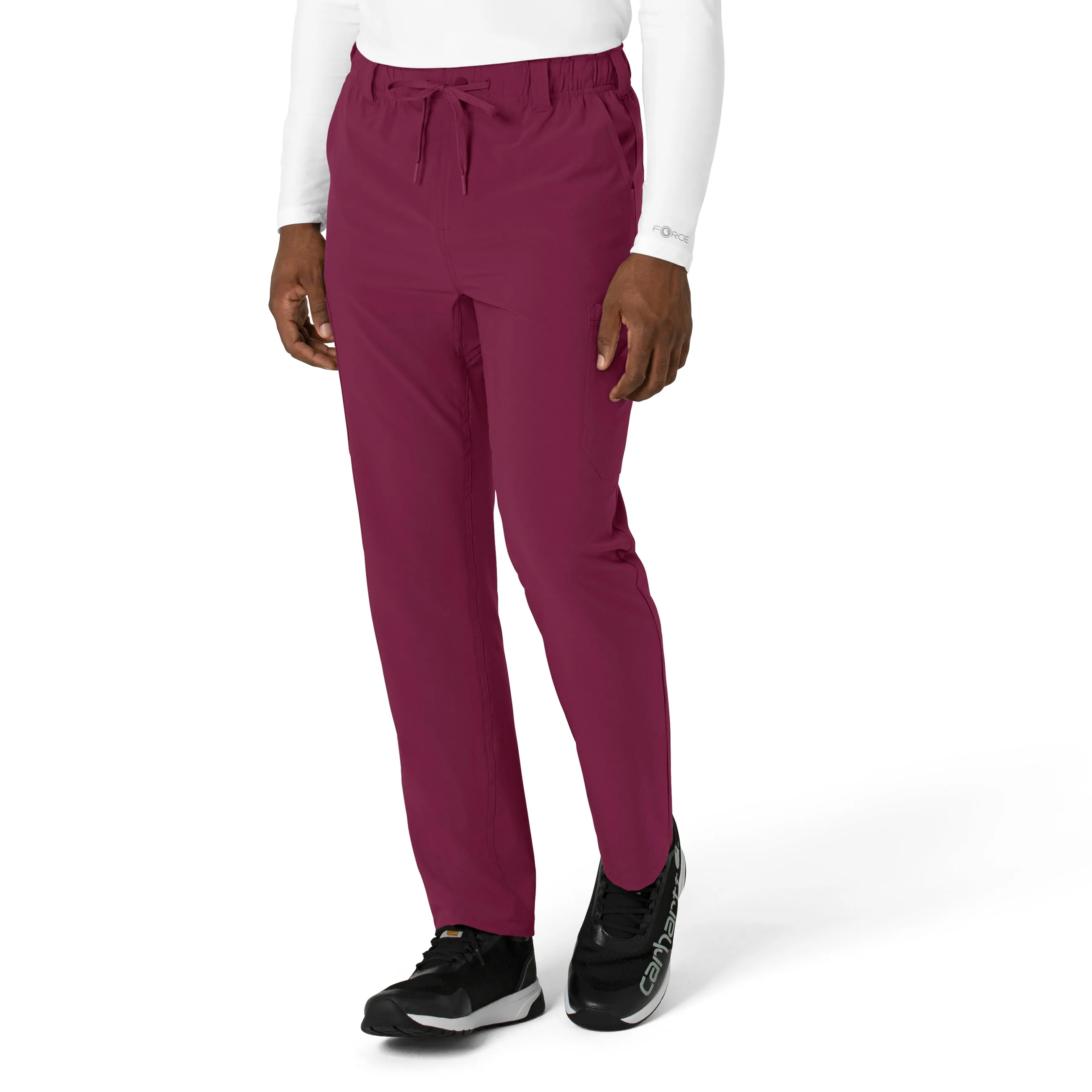 Carhartt Force Cross-Flex Men's Straight Leg Scrub Pant - Wine