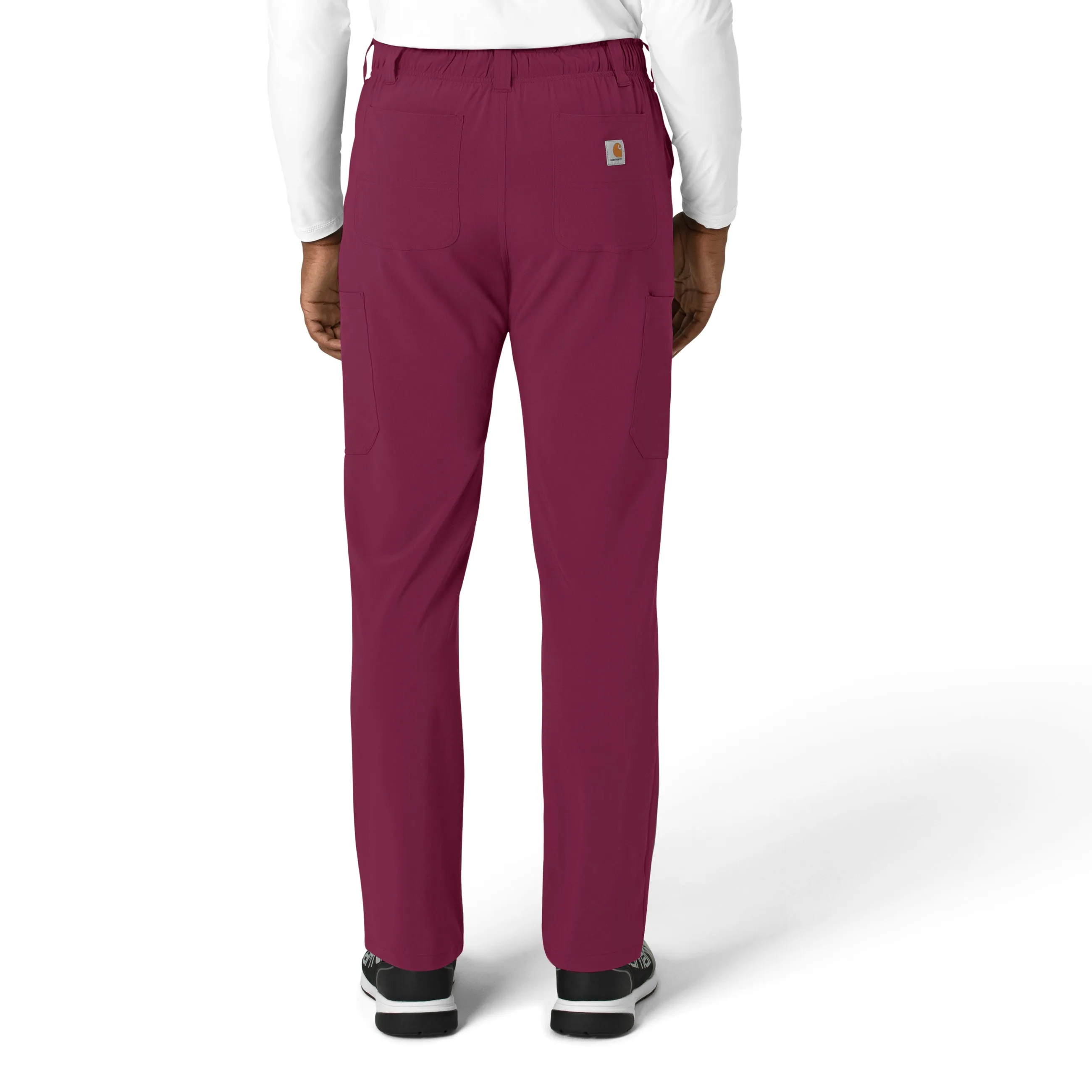 Carhartt Force Cross-Flex Men's Straight Leg Scrub Pant - Wine