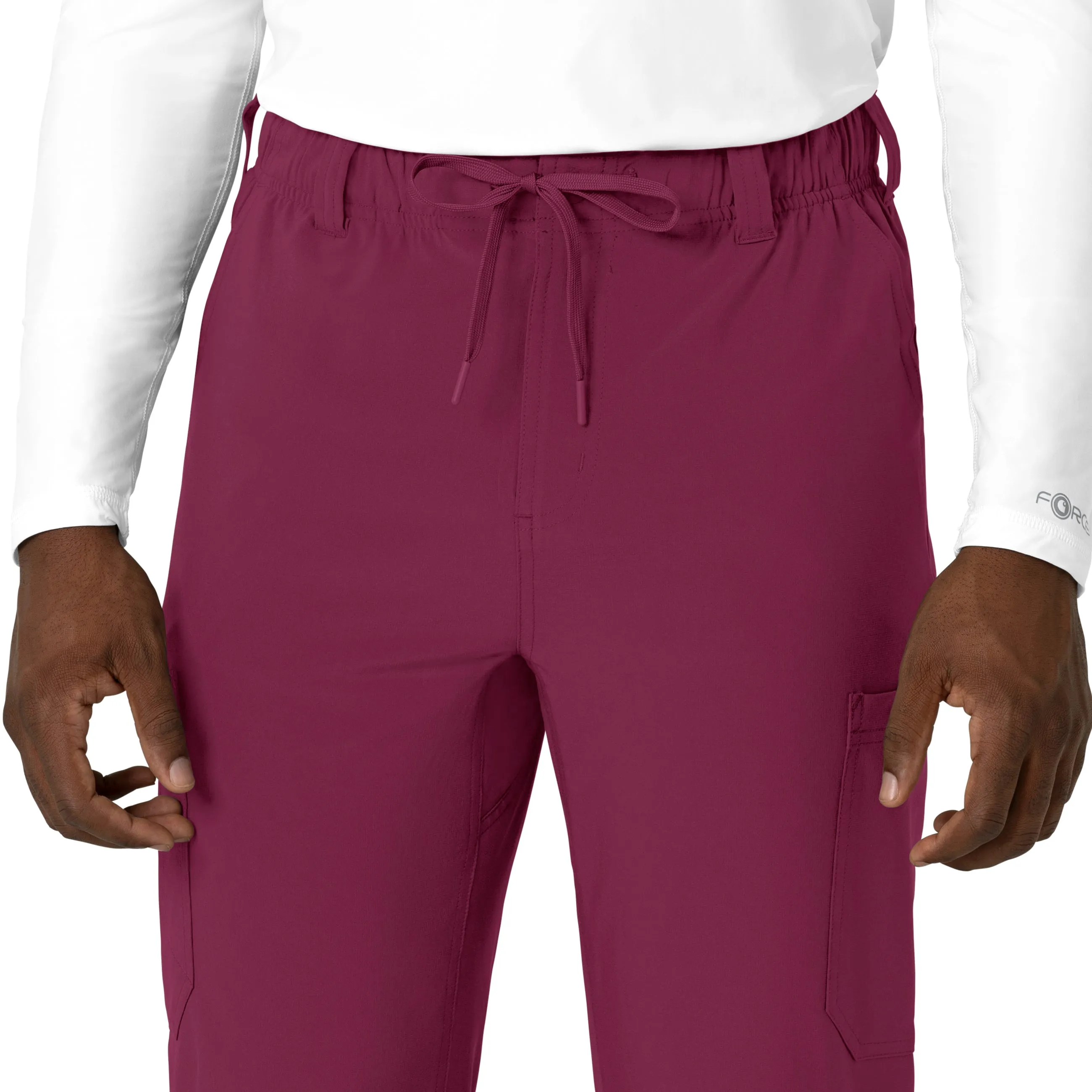 Carhartt Force Cross-Flex Men's Straight Leg Scrub Pant - Wine
