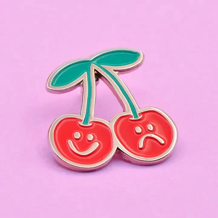 Cherry Fruit Enamel Pin