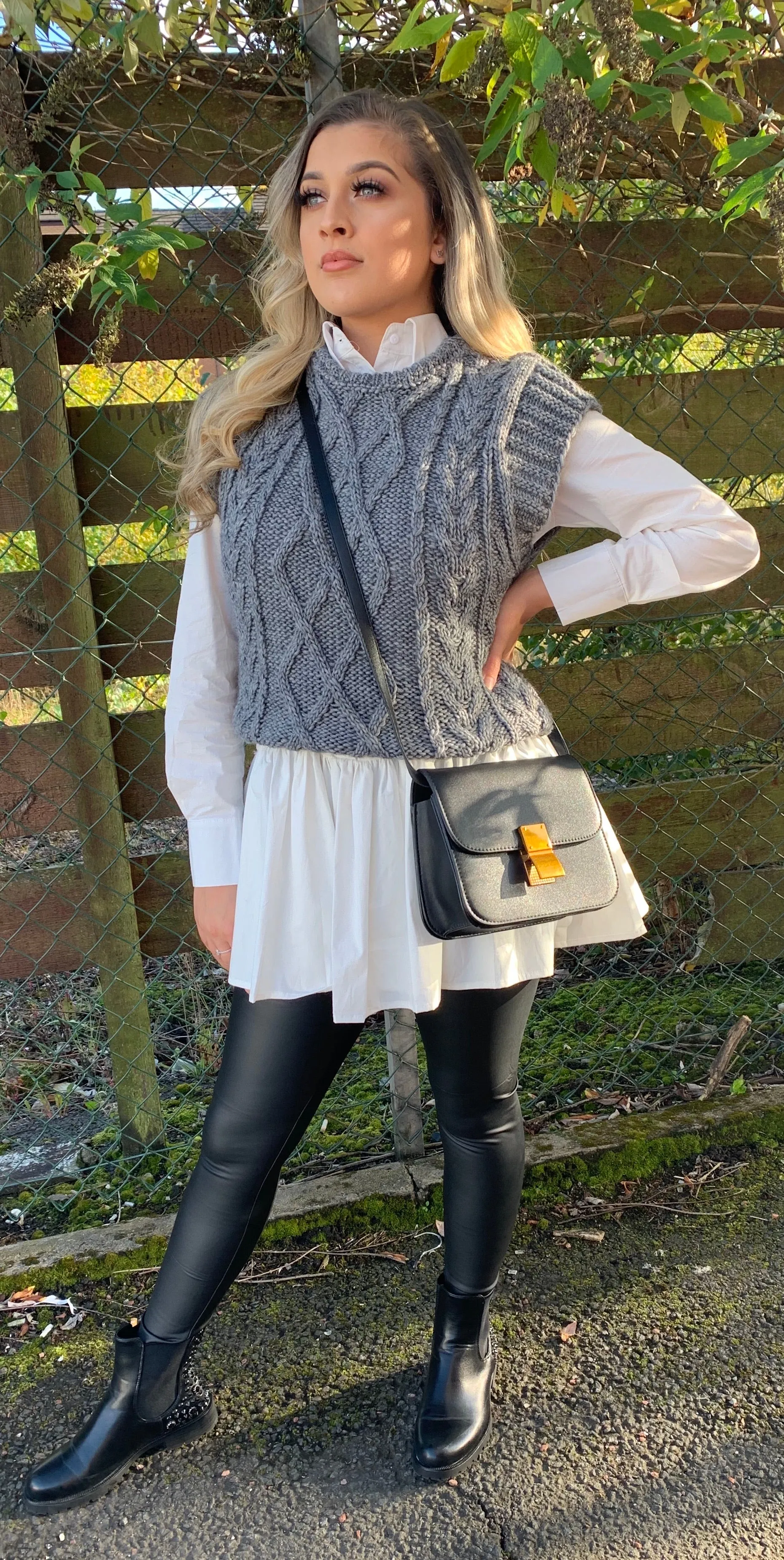 Chiara cable knit tank top - 5 colours - one size