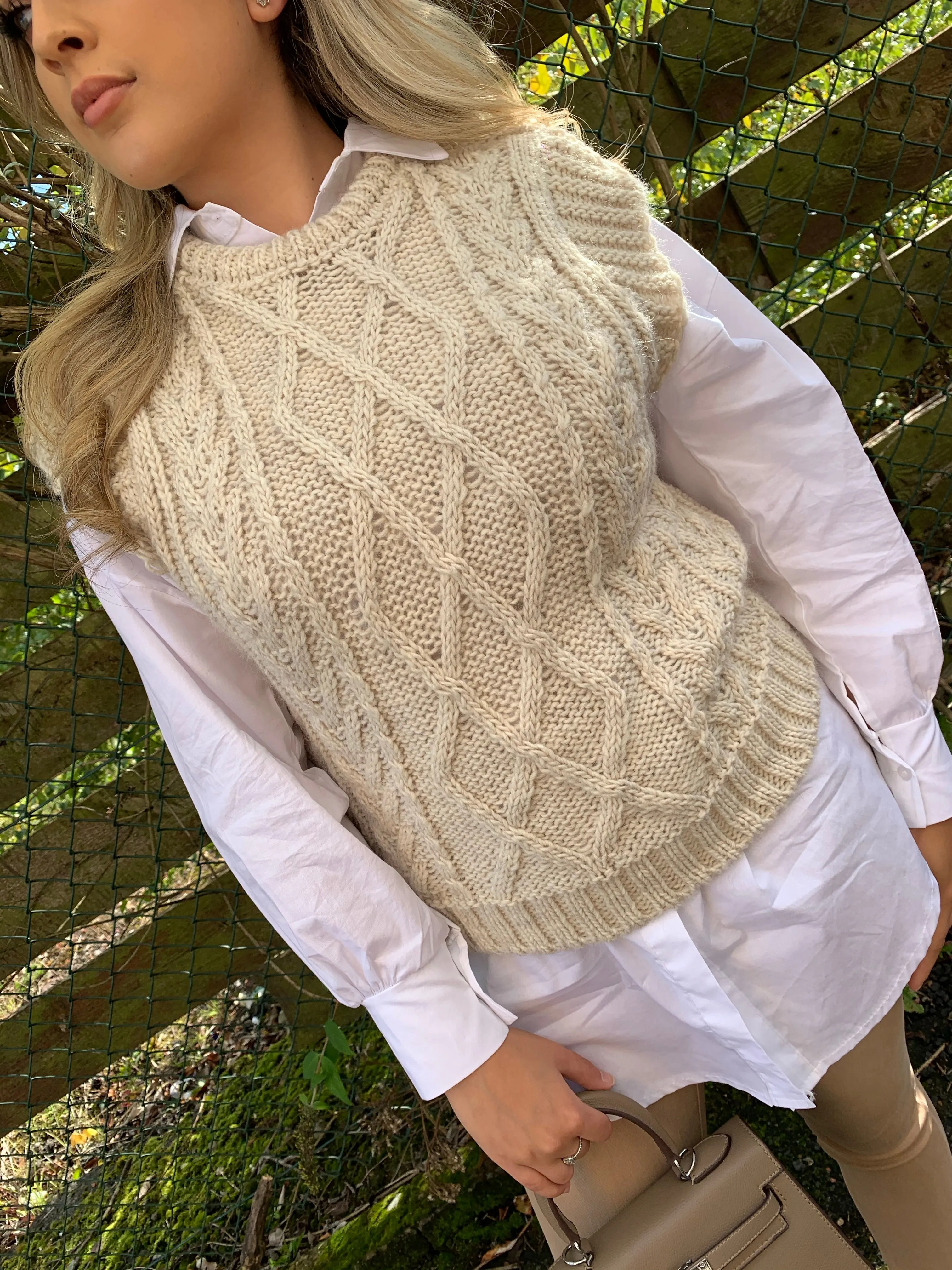 Chiara cable knit tank top - 5 colours - one size