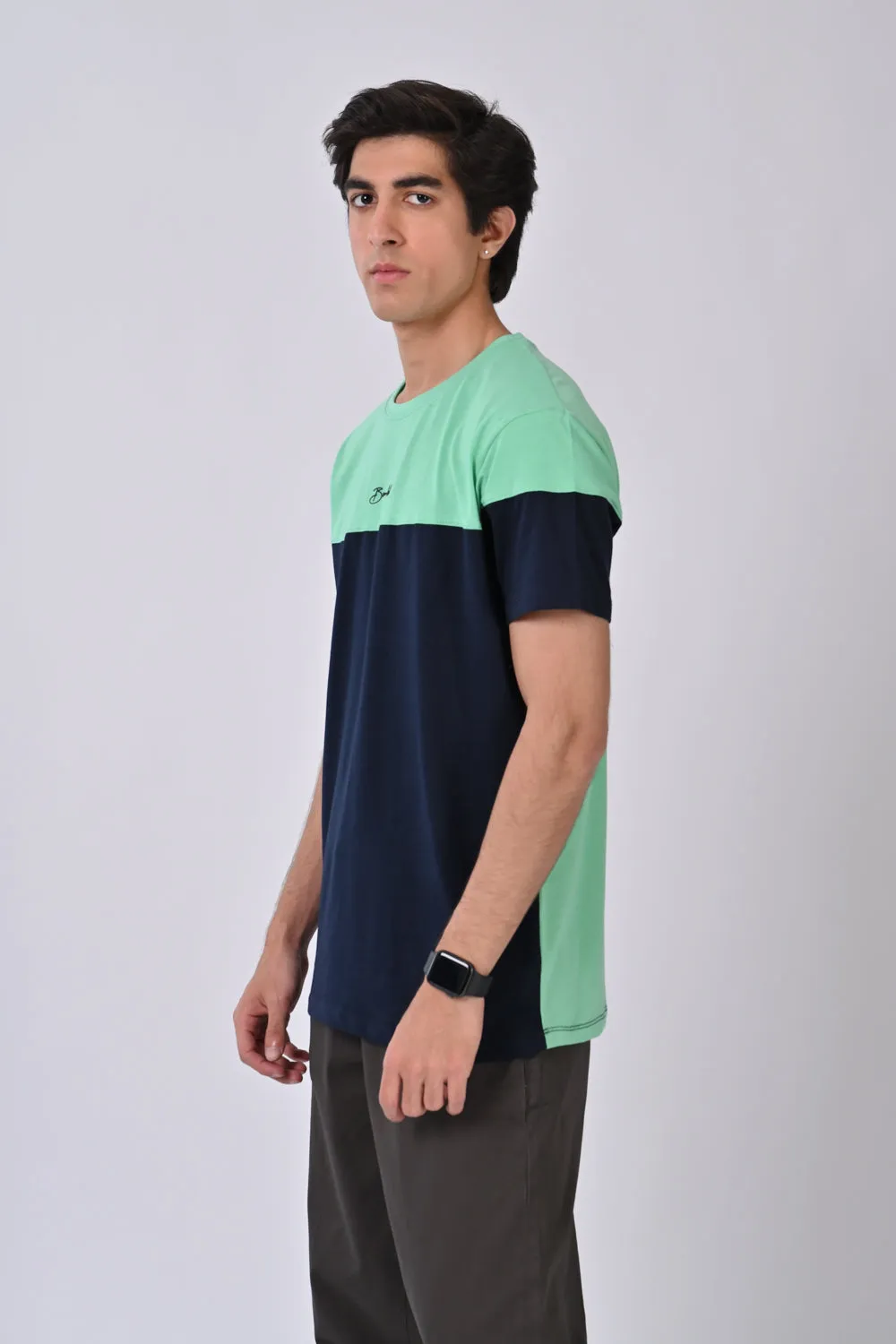 COLOR BLOCKING TEE