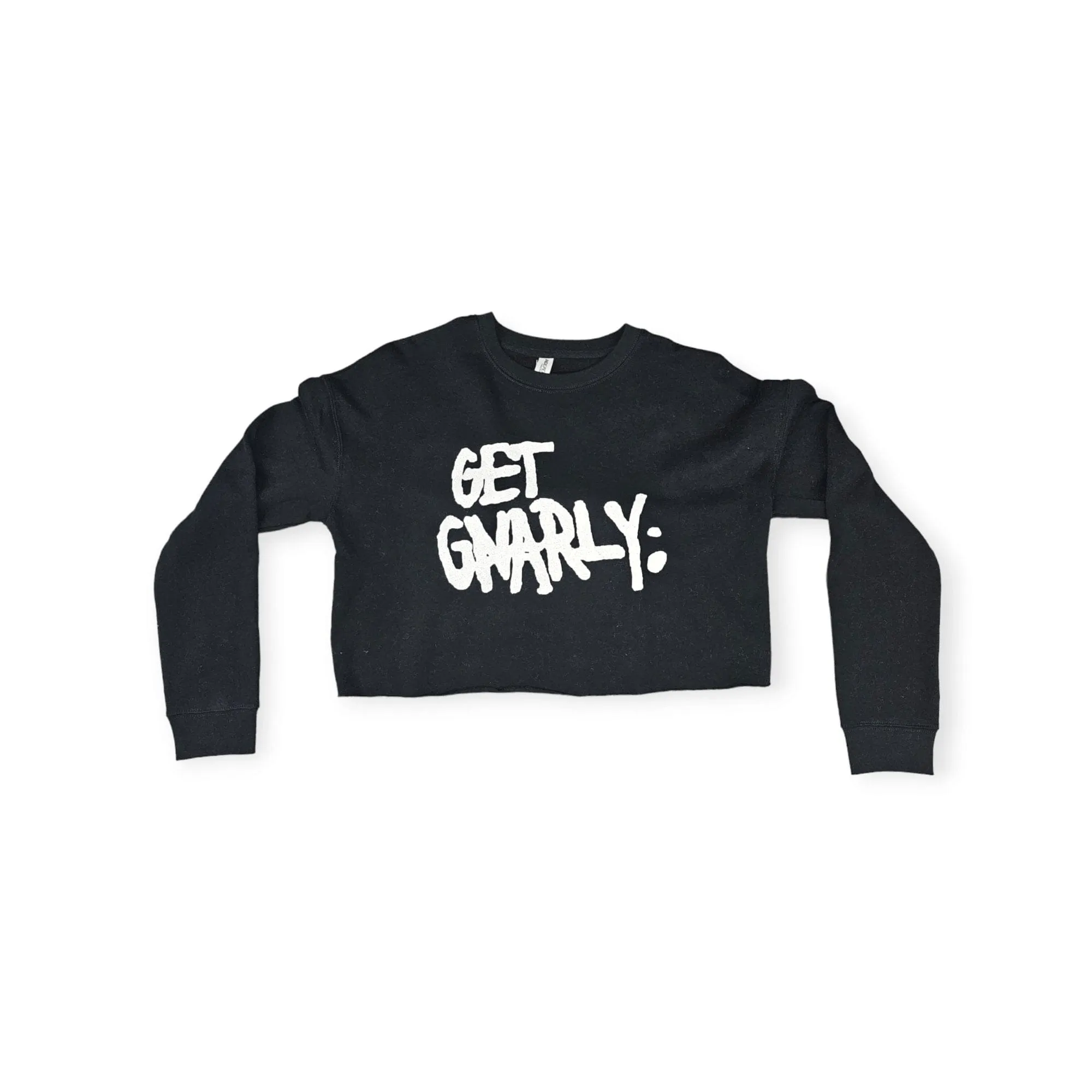 Core Logo Crop Crewneck Black