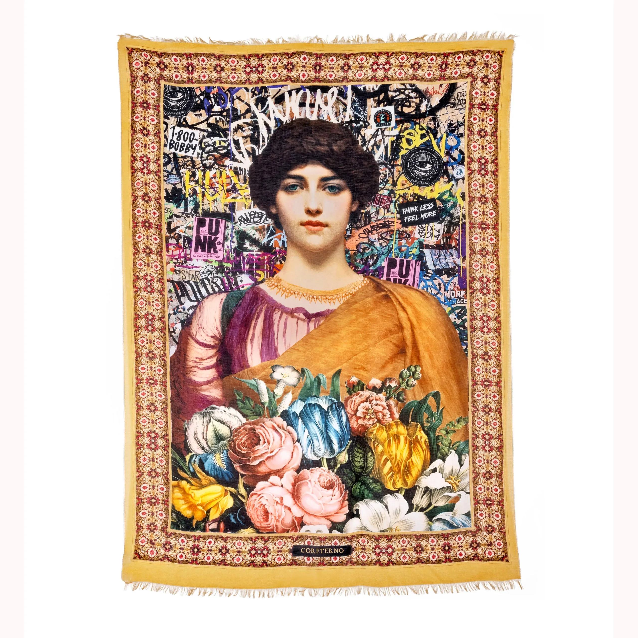 Coreterno " Think Less Feel More " - Maxi scarf