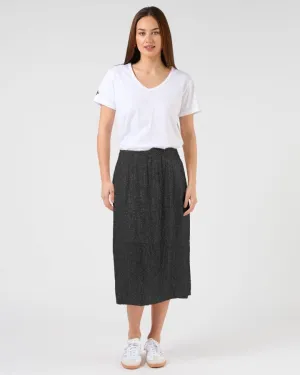 CRYSTAL SKIRT BLACK SEQUINS