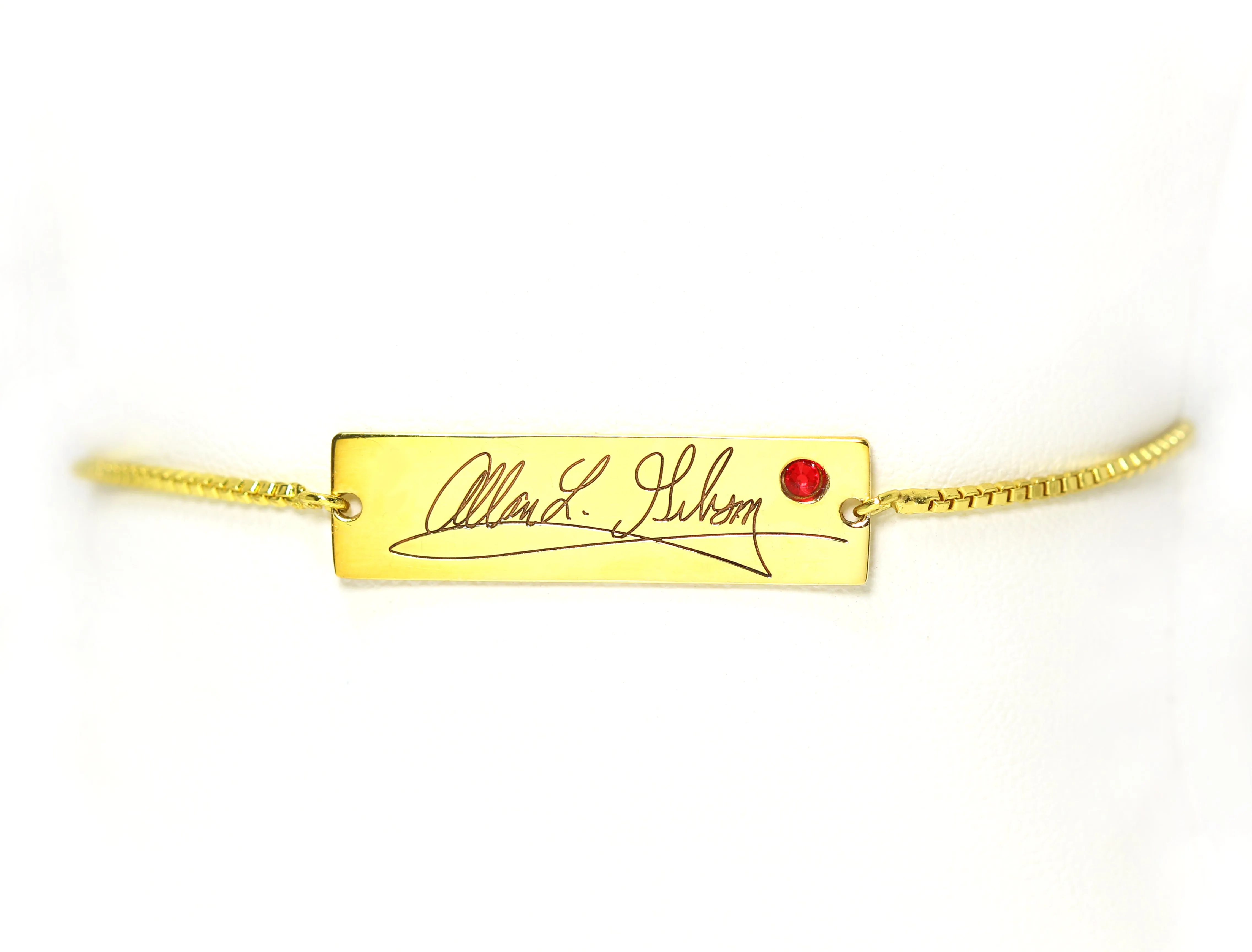 Custom Keepsake Signature Engraved Bracelet