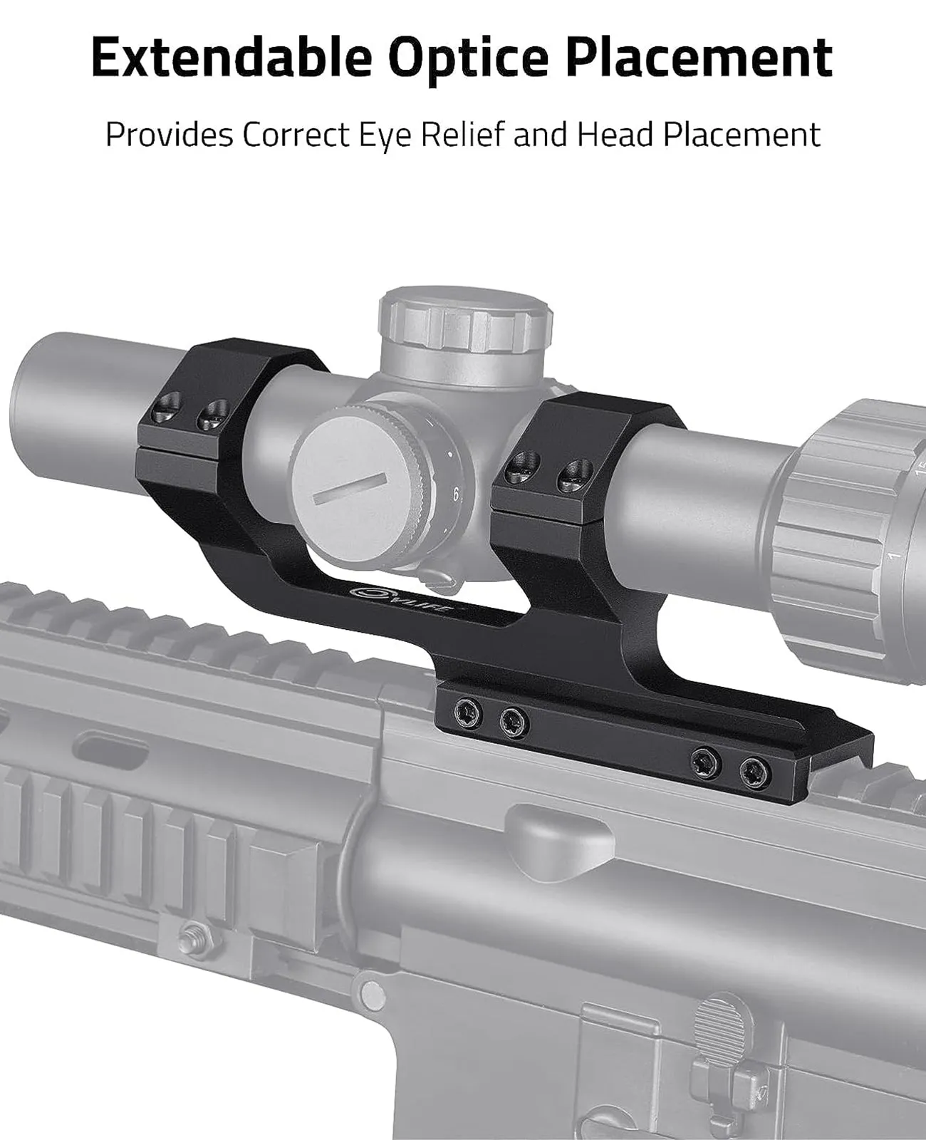 CVLIFE Cantilever Scope Mount 30 mm Offset Dual Ring One-Piece Scope Mounts