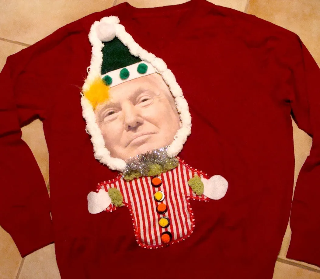Donald Trump Red Christmas Sweater