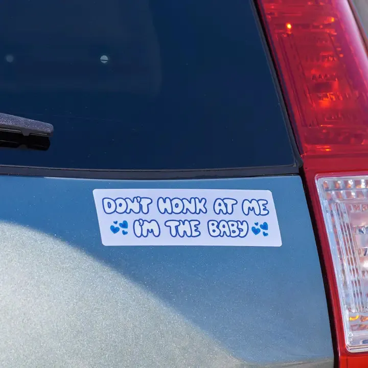 Don't Honk I'm the Baby Bumper Sticker