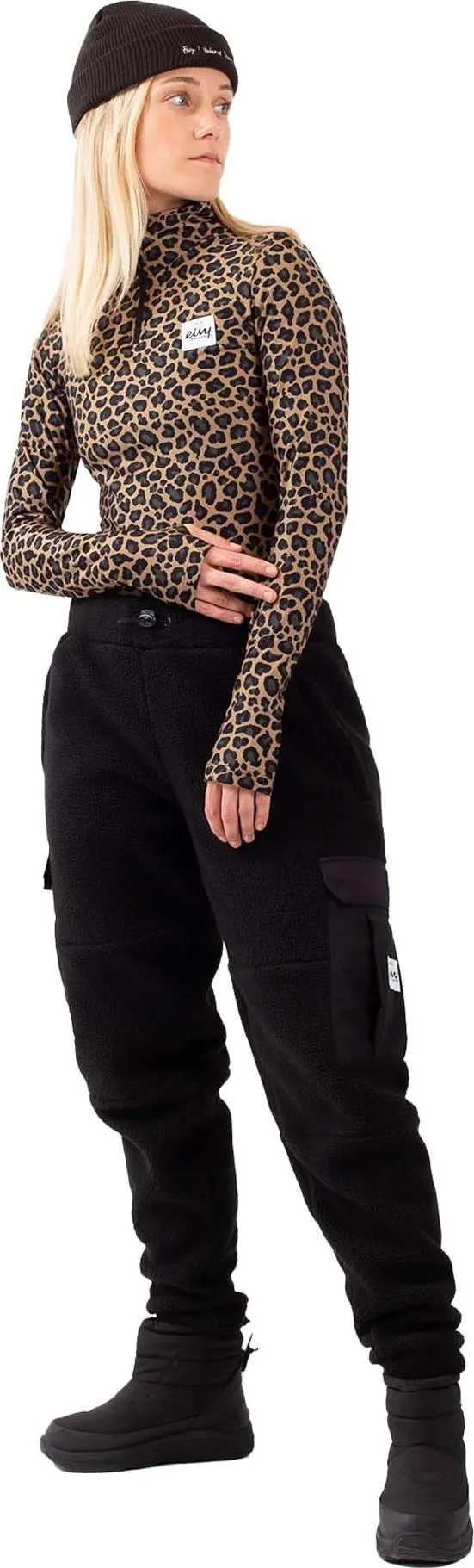 Eivy Women&#x27;s Cargo Sherpa Pants Black | Buy Eivy Women&#x27;s Cargo Sherpa Pants Black here | Outnorth