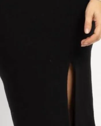 Evie Cardi Midi 3 Piece Set In Black | Black