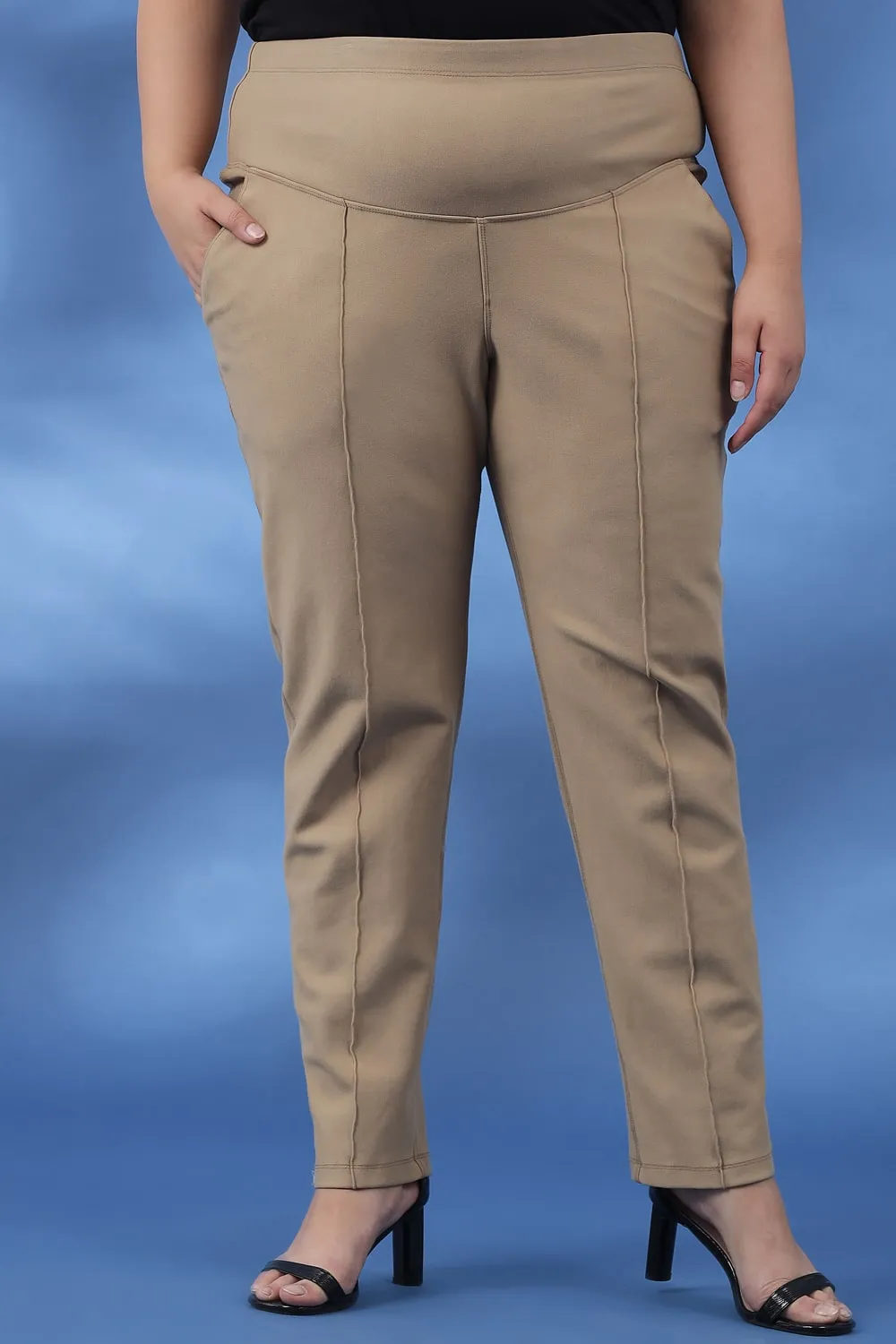 Fawn Crease Seam Tummy Tucker Pants