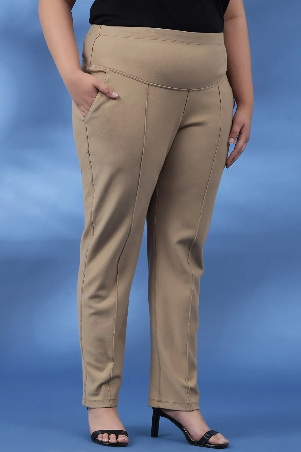 Fawn Crease Seam Tummy Tucker Pants