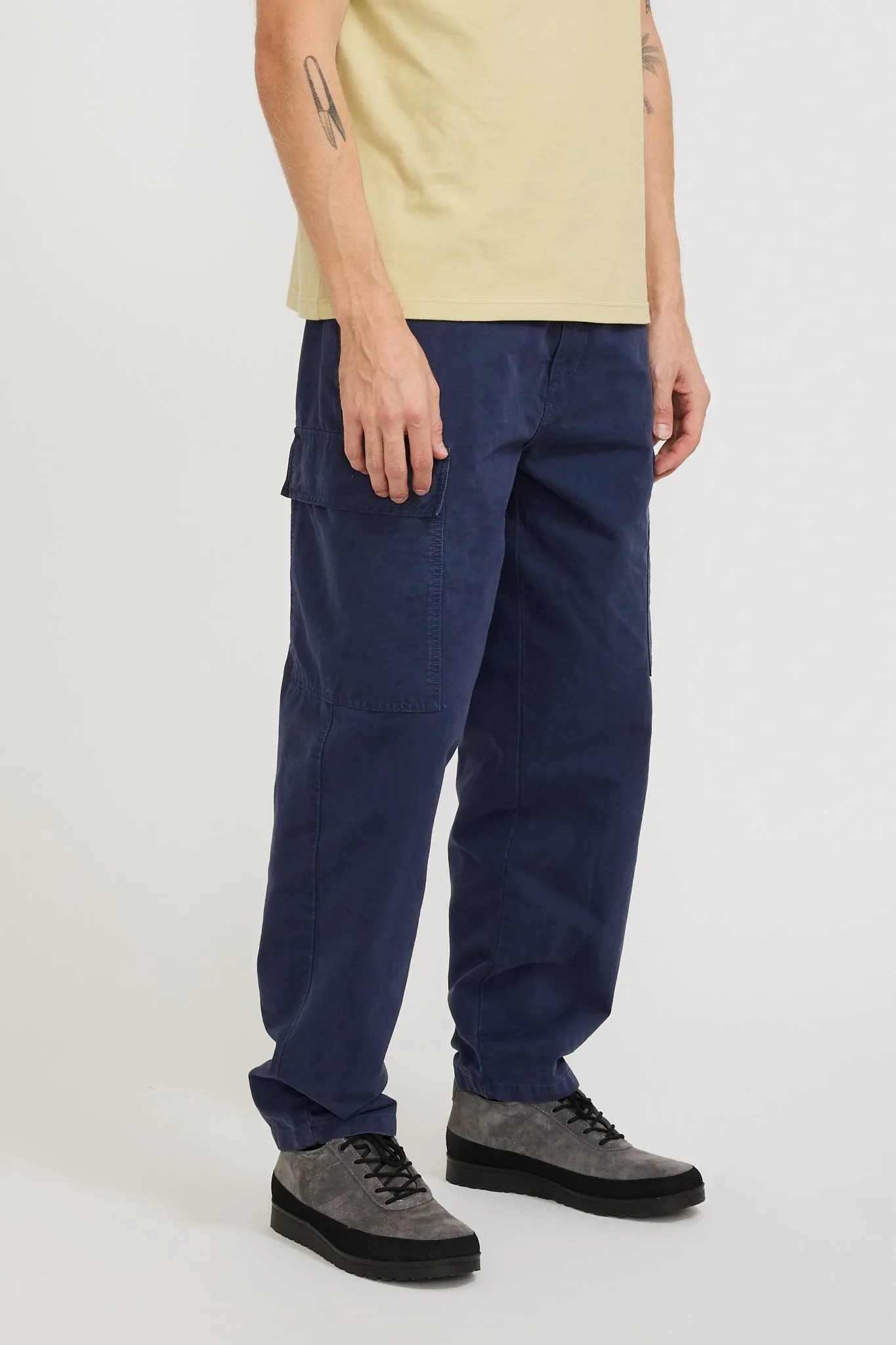 Fishermans Trousers Marine Deep Navy Blue