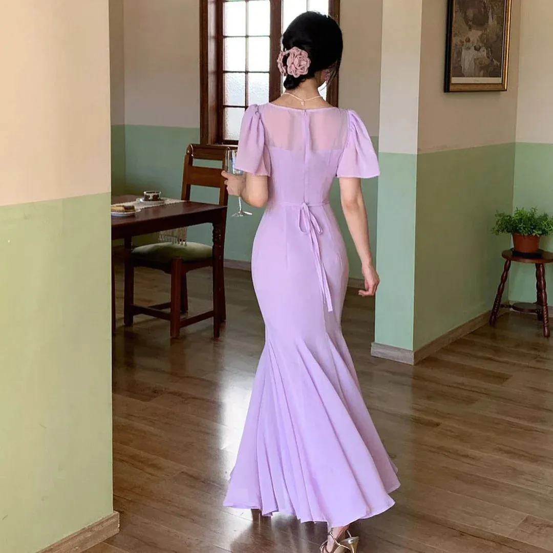 Formal Women's Dresses Mermaid Chiffon Long Prom Dress Formal Party Dress Prom Dress Store