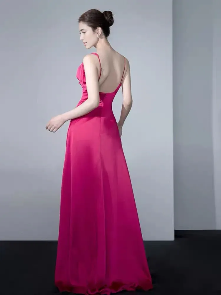 Formal Women's Dresses Pink A Line Long Prom Dress Formal Evening Gown Prom Dress Store ï»