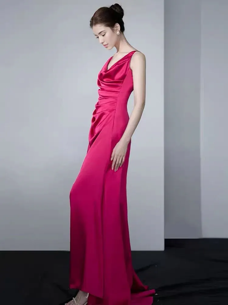 Formal Women's Dresses Pink A Line Long Prom Dress Formal Evening Gown Prom Dress Store ï»
