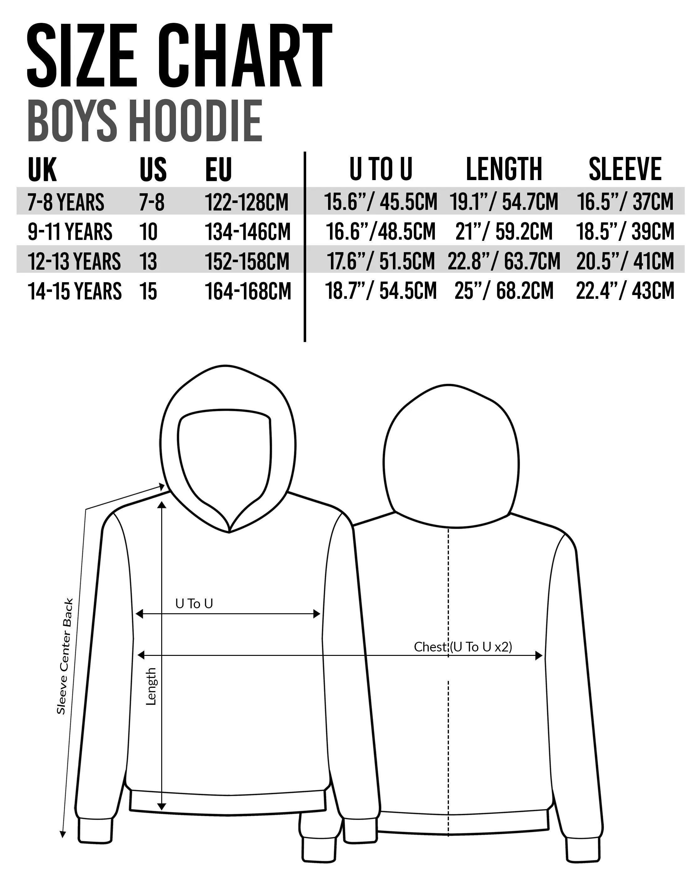 Fortnite Logo Boys Blue Hoodie - Blue