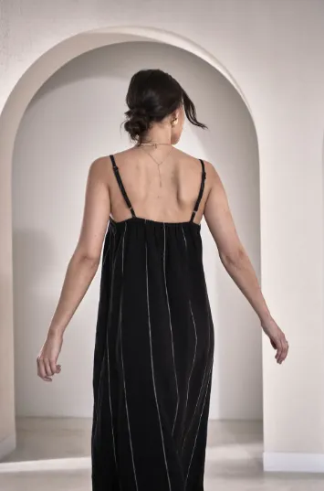 Fundamental Linen Midi Slip Dress