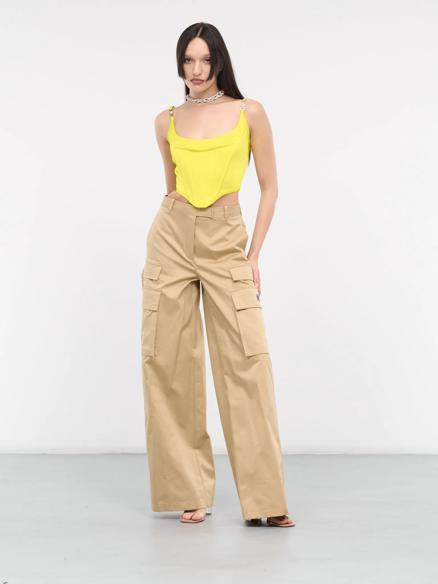 Gabardine Cargo Pants (1013640-1A01718-SAND)