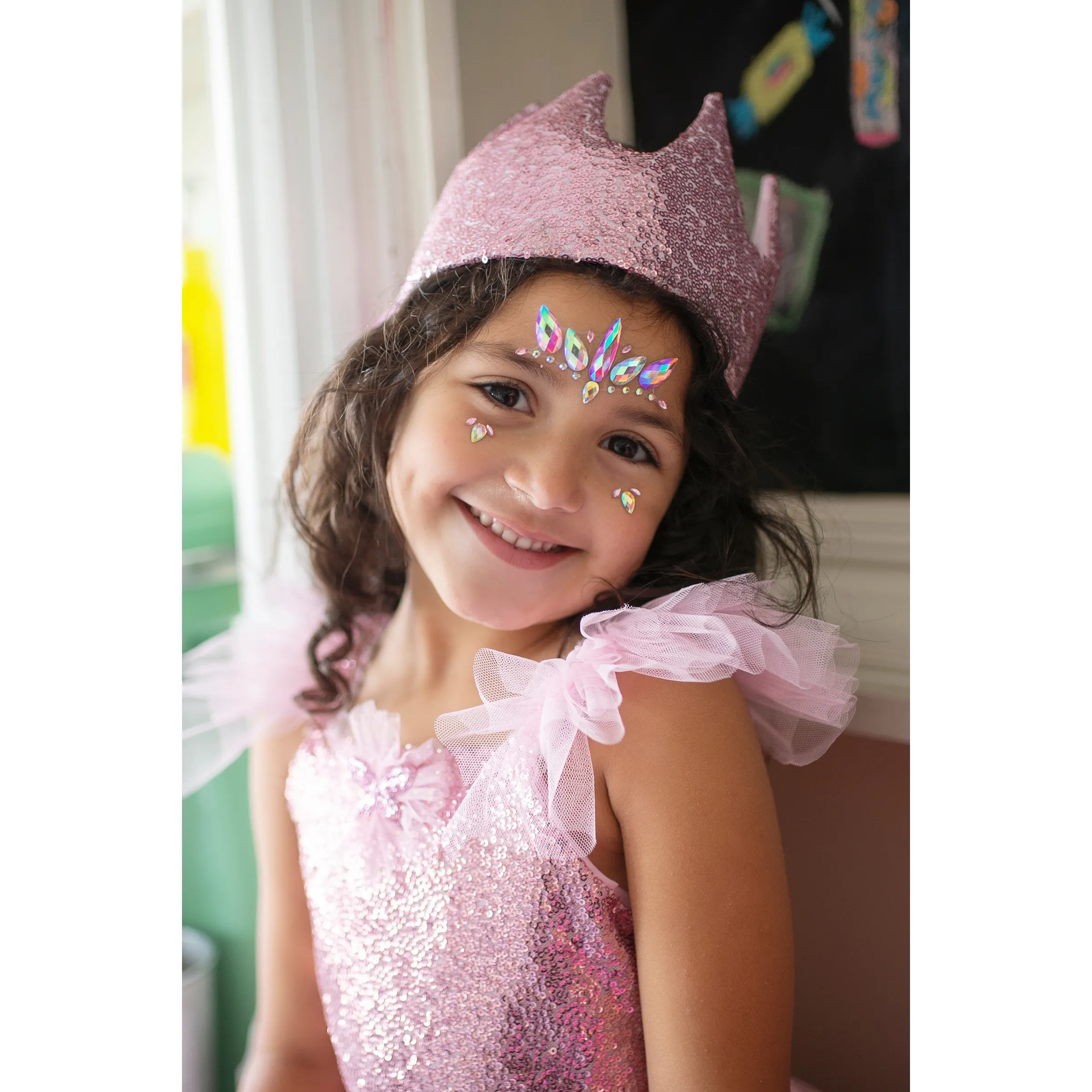 Great Pretenders Pink Sequins Crown