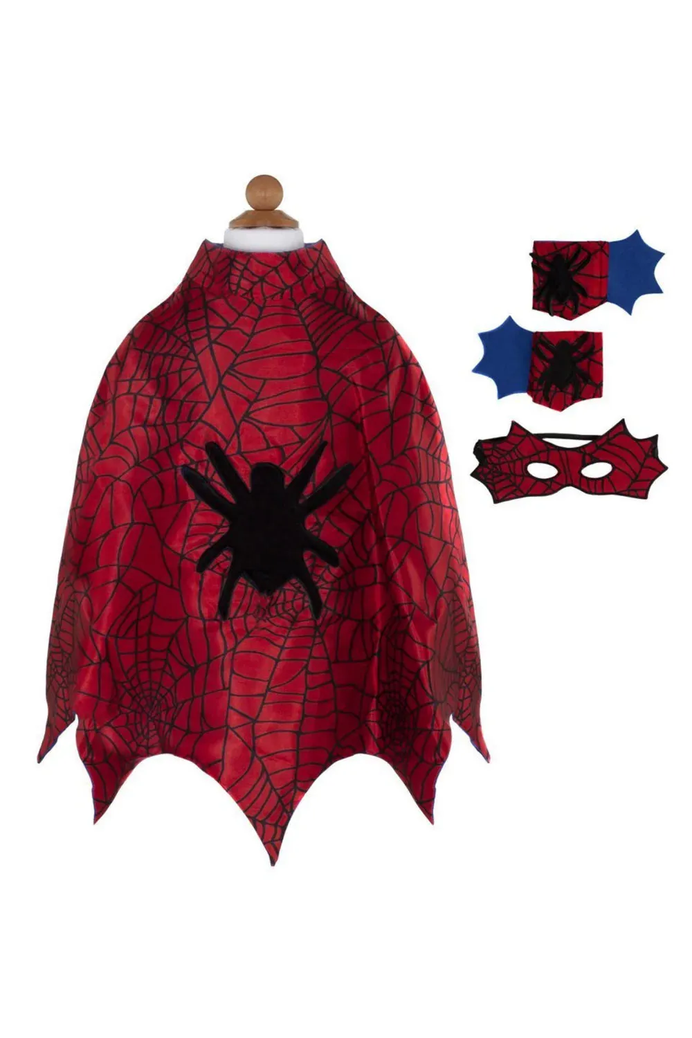 Great Pretenders Spider Cape Set with Mask and Cuffs