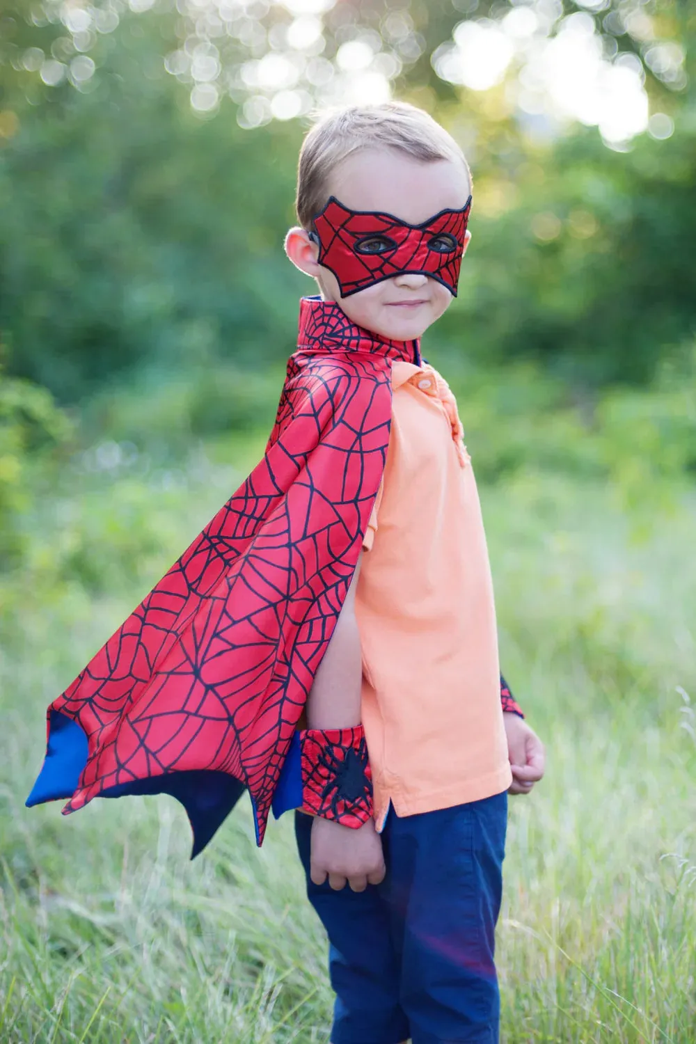 Great Pretenders Spider Cape Set with Mask and Cuffs