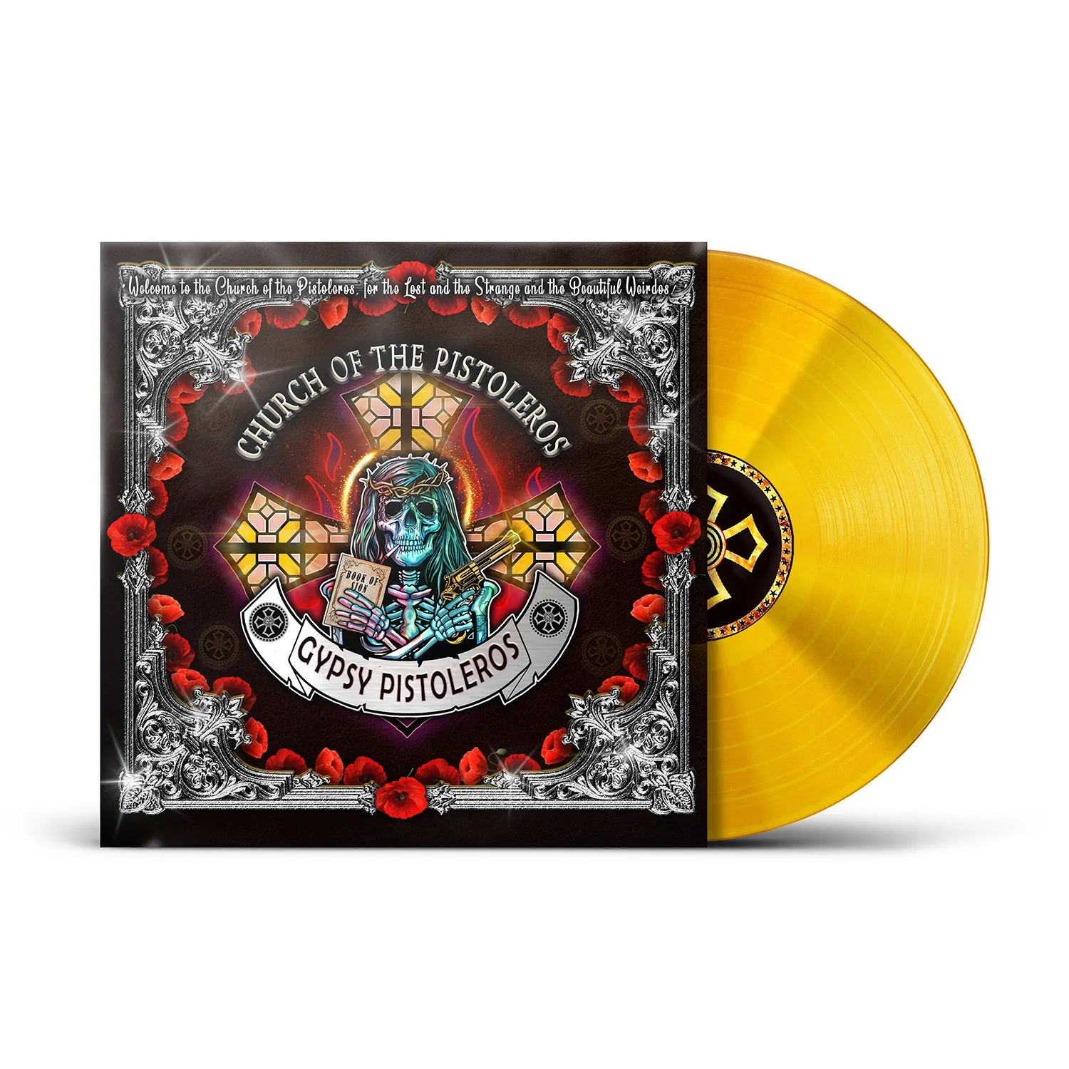 Gypsy Pistoleros "Church Of The Pistoleros" Gold Vinyl & Download (Ltd to 300) - PRE-ORDER