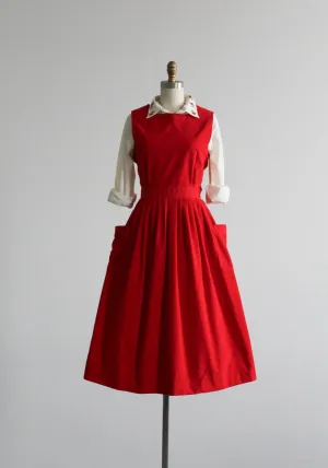 hollyhock pinafore