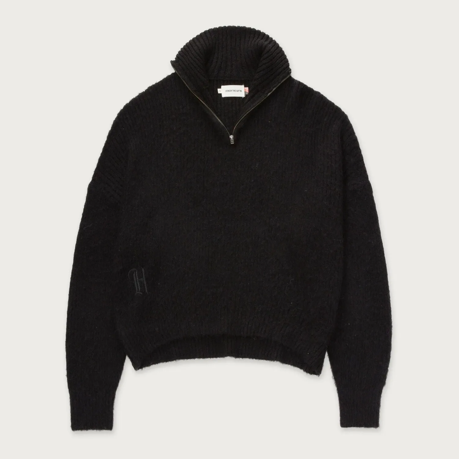 HONOR THE GIFT- Oversized H Qtr Zip Sweater