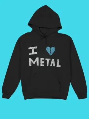 I Heart Metal Pullover Hoodie